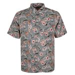CIPOLLINI BAMBOO GREY HIBICUS S/S SHIRT-new arrivals-BIGGUY.COM.AU
