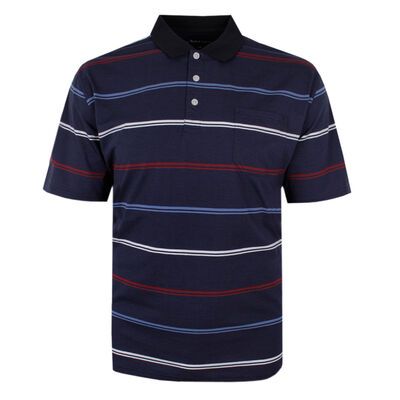 BERTINI 414 STRIPE JERSEY POLO-sale clearance-BIGGUY.COM.AU