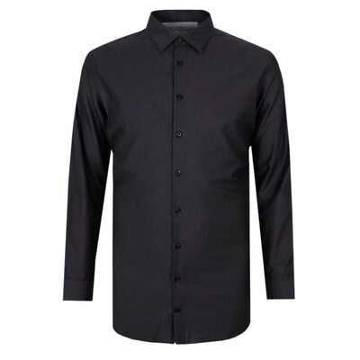 BROOKSFIELD 575 CHAR TALL L/S BUSINESS SHIRT-tall range-BIGGUY.COM.AU