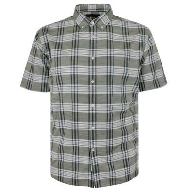 GAZMAN SLUB 5036 CHECK S/S SHIRT-shirts-BIGGUY.COM.AU
