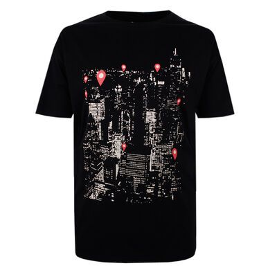 BRONCO DROP PIN NYC T-SHIRT-tshirts & tank tops-BIGGUY.COM.AU