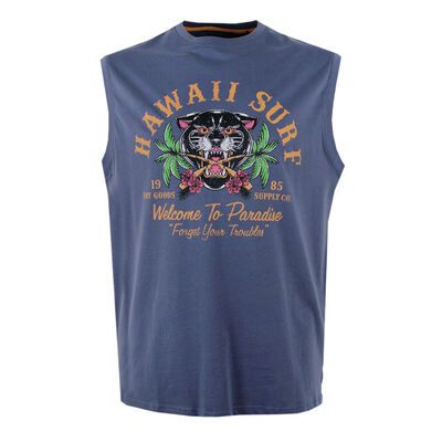 KAM HAWAII MUSCLE TANKT TOP-tshirts & tank tops-BIGGUY.COM.AU