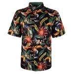 KAM TROPICAL TOUCAN PRINT S/S SHIRT-new arrivals-BIGGUY.COM.AU