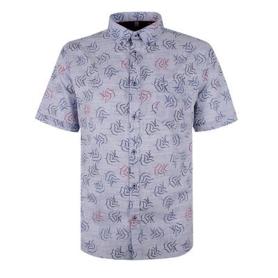 KAM DENIM LEAF S/S SHIRT-sale clearance-BIGGUY.COM.AU