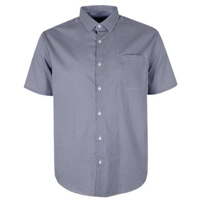 MAURIO WHITE 467 GEO S/S SHIRT-sale clearance-BIGGUY.COM.AU