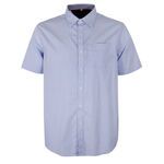 PERRONE BLUE GINGHAM S/S SHIRT-new arrivals-BIGGUY.COM.AU