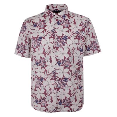 GAZMAN PINK HIBISCUS S/S SHIRT-sale clearance-BIGGUY.COM.AU