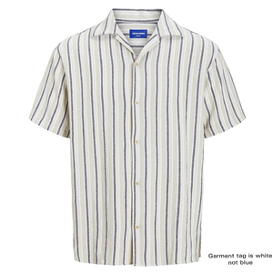 JACK & JONES STRIPE RESORT S/S SHIRT