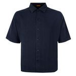 HUGO BOSS LAPOULLY LINEN S/S SHIRT-new arrivals-BIGGUY.COM.AU