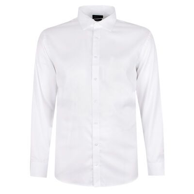 BROOKSFIELD OXFORD L/S BUSINESS SHIRT-shirts casual & business-BIGGUY.COM.AU
