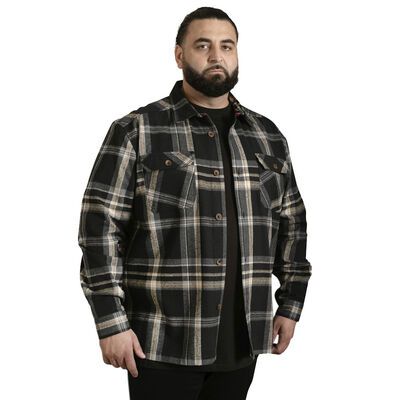 DUKE FALKIRK L/S WEIGHTED SHACKET-shirts casual & business-BIGGUY.COM.AU