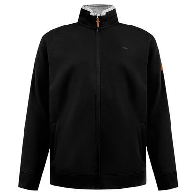 DUKE JOHNSON ZIP SWEAT TOP-fleecy tops & hoodies-BIGGUY.COM.AU