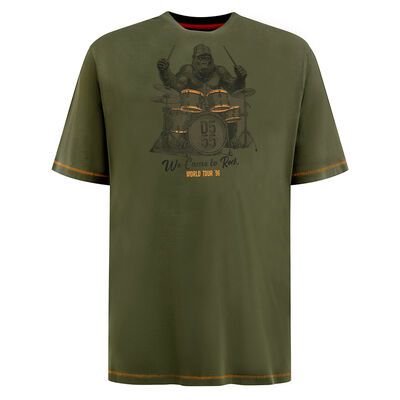 DUKE STOCKTON DRUM TSHIRT-tshirts & tank tops-BIGGUY.COM.AU