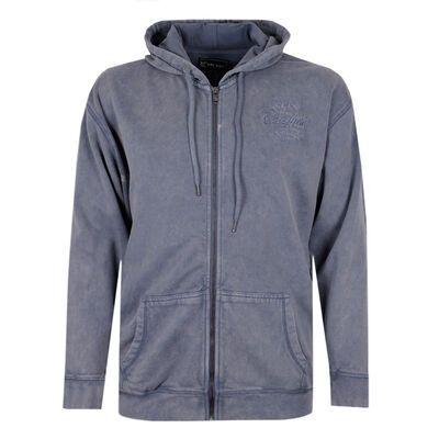 KAM EMBROIDERED WASHED HOODIE-fleecy tops & hoodies-BIGGUY.COM.AU