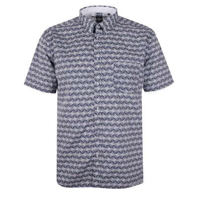 KAM 63 WAVE S/S SHIRT-shirts casual & business-BIGGUY.COM.AU
