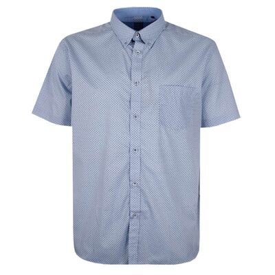 KAM 6361 GEO S/S SHIRT-shirts casual & business-BIGGUY.COM.AU