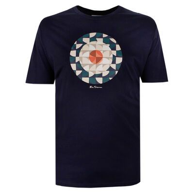 BEN SHERMAN GEO TARGET T-SHIRT-tshirts & tank tops-BIGGUY.COM.AU