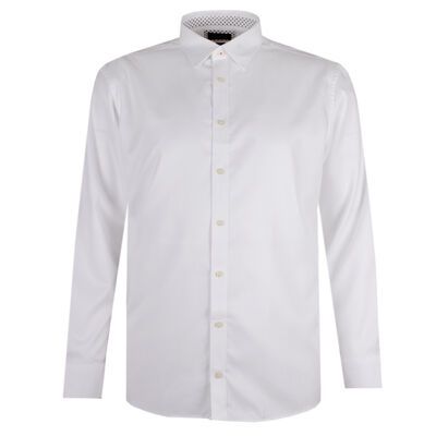 BROOKSFIELD 614 TEX DIA L/S BUSINESS SHIRT-shirts casual & business-BIGGUY.COM.AU