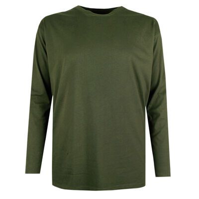 BRONCO PLAIN LONG SLEEVE TSHIRT-tshirts & tank tops-BIGGUY.COM.AU