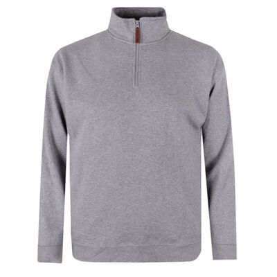 PILBARA ¼ ZIP PULLOVER-fleecy tops & hoodies-BIGGUY.COM.AU