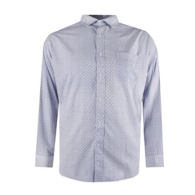 BACKBAY 203 GEO L/S SHIRT-new arrivals-BIGGUY.COM.AU
