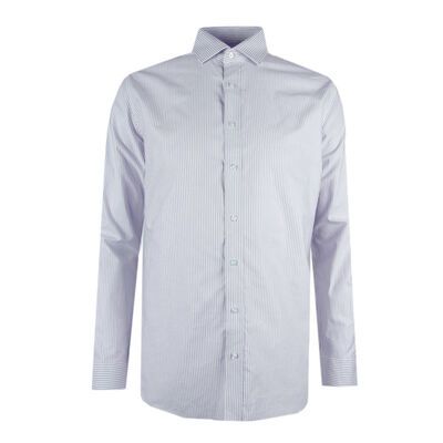 DANIEL HECTHER TALL STRIPE L/S BUSINESS SHIRT-new arrivals-BIGGUY.COM.AU
