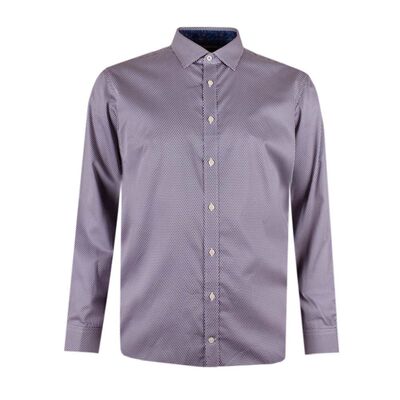 BROOKSFIELD GEO L/S BUSINESS SHIRT-new arrivals-BIGGUY.COM.AU