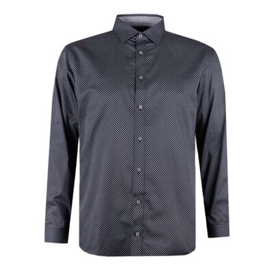 BROOKSFIELD GEO L/S BUSINESS SHIRT-new arrivals-BIGGUY.COM.AU
