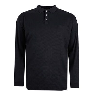 NORTH LATITUDE TEXTURED L/S POLO-new arrivals-BIGGUY.COM.AU