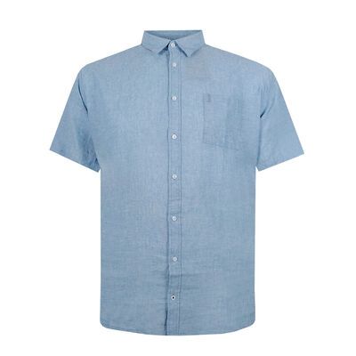 NORTH LATITUDE PLAIN LINEN S/S SHIRT-new arrivals-BIGGUY.COM.AU