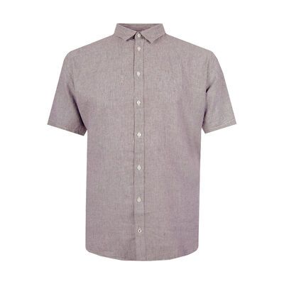 NORTH LATITUDE STRIPED LINEN S/S SHIRT-new arrivals-BIGGUY.COM.AU
