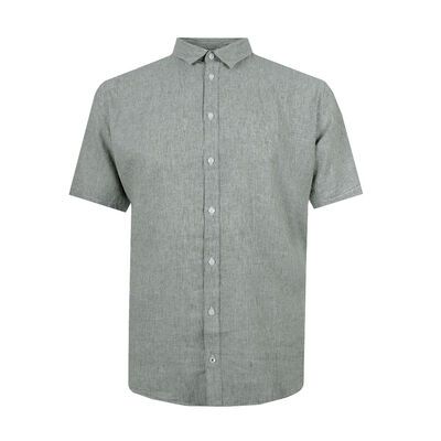 NORTH LATITUDE STRIPED LINEN S/S SHIRT-new arrivals-BIGGUY.COM.AU
