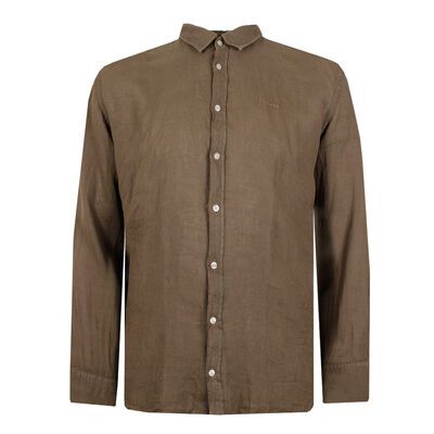 HUGO BOSS RELEGANT LINEN L/S SHIRT -new arrivals-BIGGUY.COM.AU