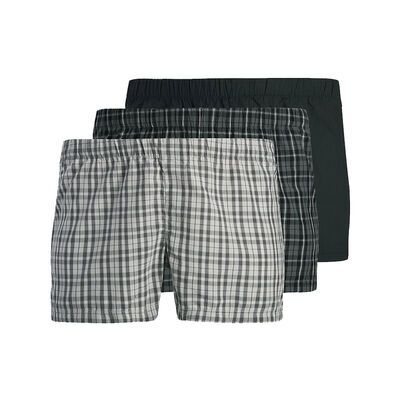 JACK & JONES 3PACK CHECK WOVEN BOXERS-new arrivals-BIGGUY.COM.AU