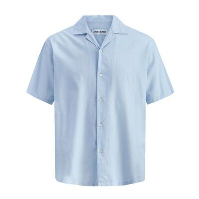 JACK & JONES BREEZE LINEN S/S SHIRT-new arrivals-BIGGUY.COM.AU