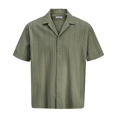 JACK & JONES SEERSUCKER S/S SHIRT -new arrivals-BIGGUY.COM.AU