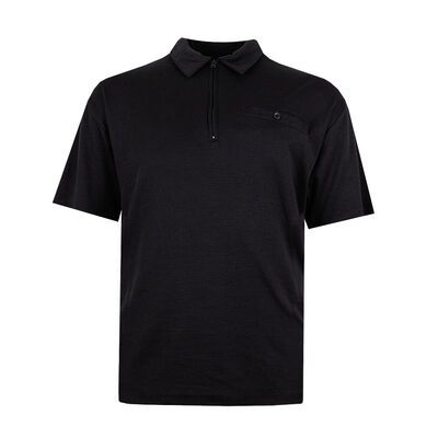 KAM RIBBED ZIP POLO-new arrivals-BIGGUY.COM.AU