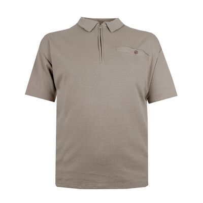KAM RIBBED ZIP POLO-new arrivals-BIGGUY.COM.AU