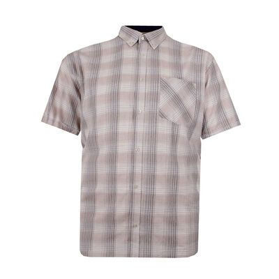 KAM 382 CHECK S/S SHIRT-new arrivals-BIGGUY.COM.AU