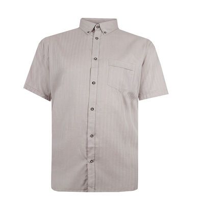 KAM 384 HERRINGBONE S/S SHIRT-new arrivals-BIGGUY.COM.AU