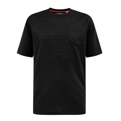 DUKE CHATTAN TEXTURED T-SHIRT-new arrivals-BIGGUY.COM.AU