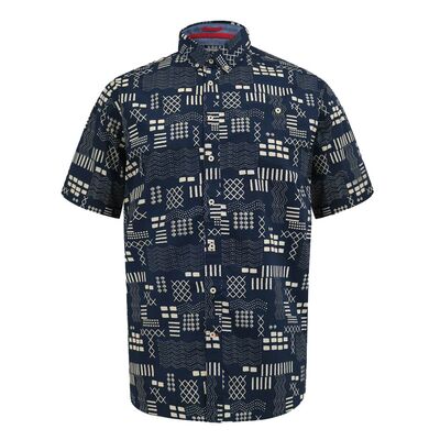 DUKE RICK GEOMETRIC S/S SHIRT-new arrivals-BIGGUY.COM.AU