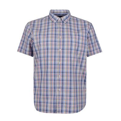 GAZMAN 014 MULTI CHECK S/S SHIRT-new arrivals-BIGGUY.COM.AU